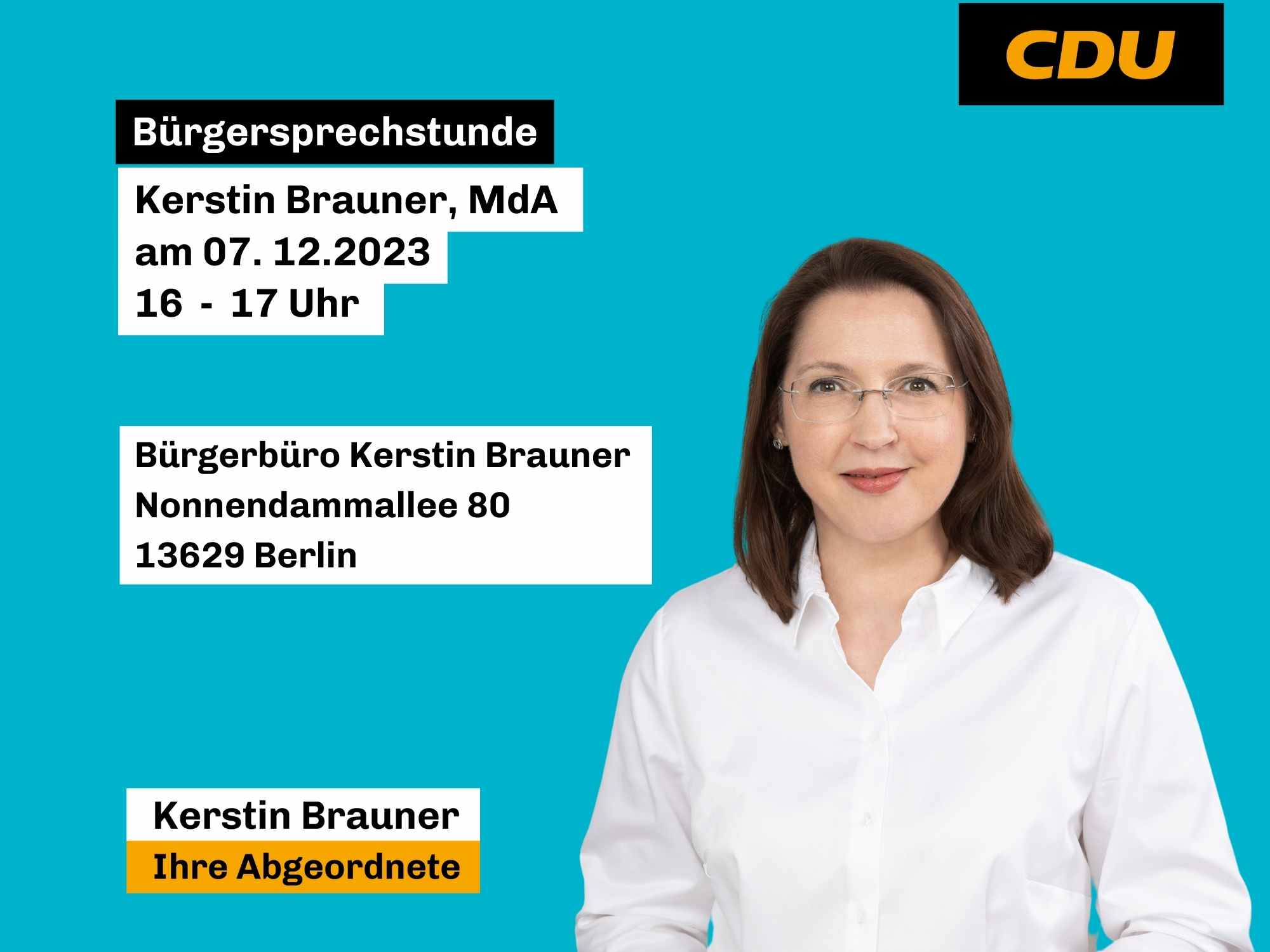 Sprechstunde am 7. Dezember 2023