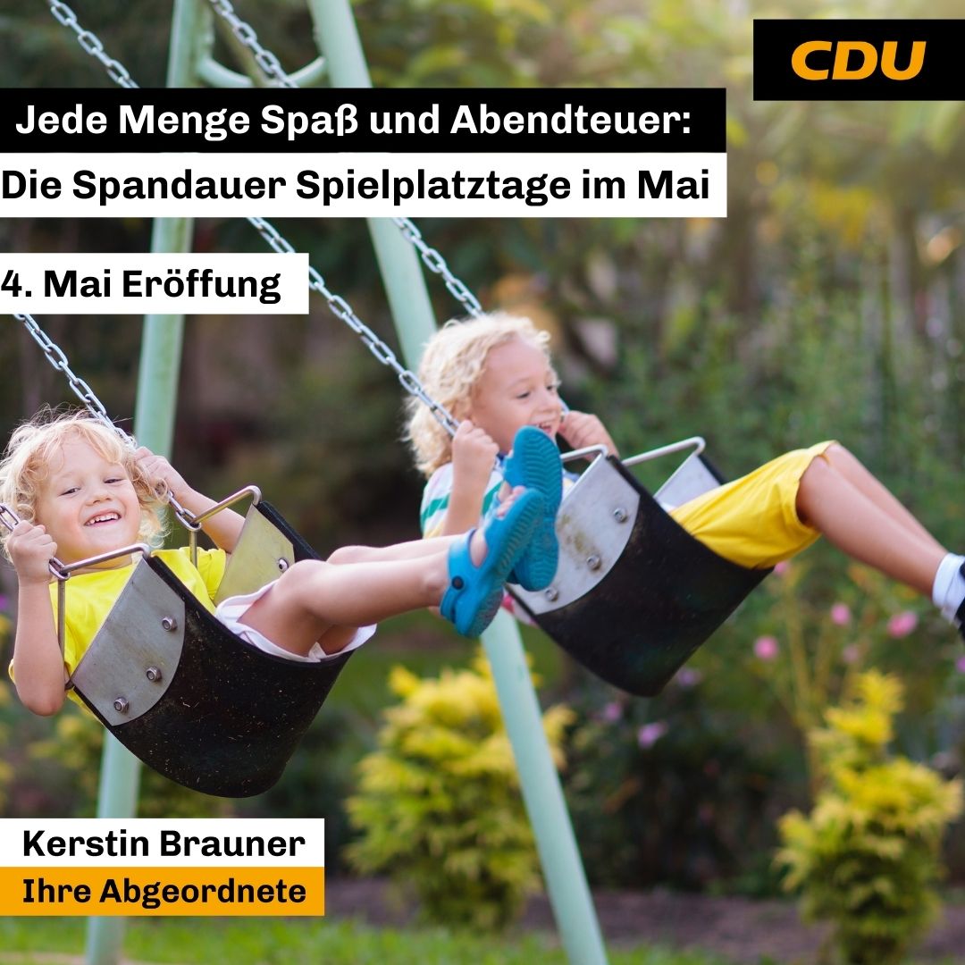 Spielplatztage - Erffnung am 4. Mai 2024