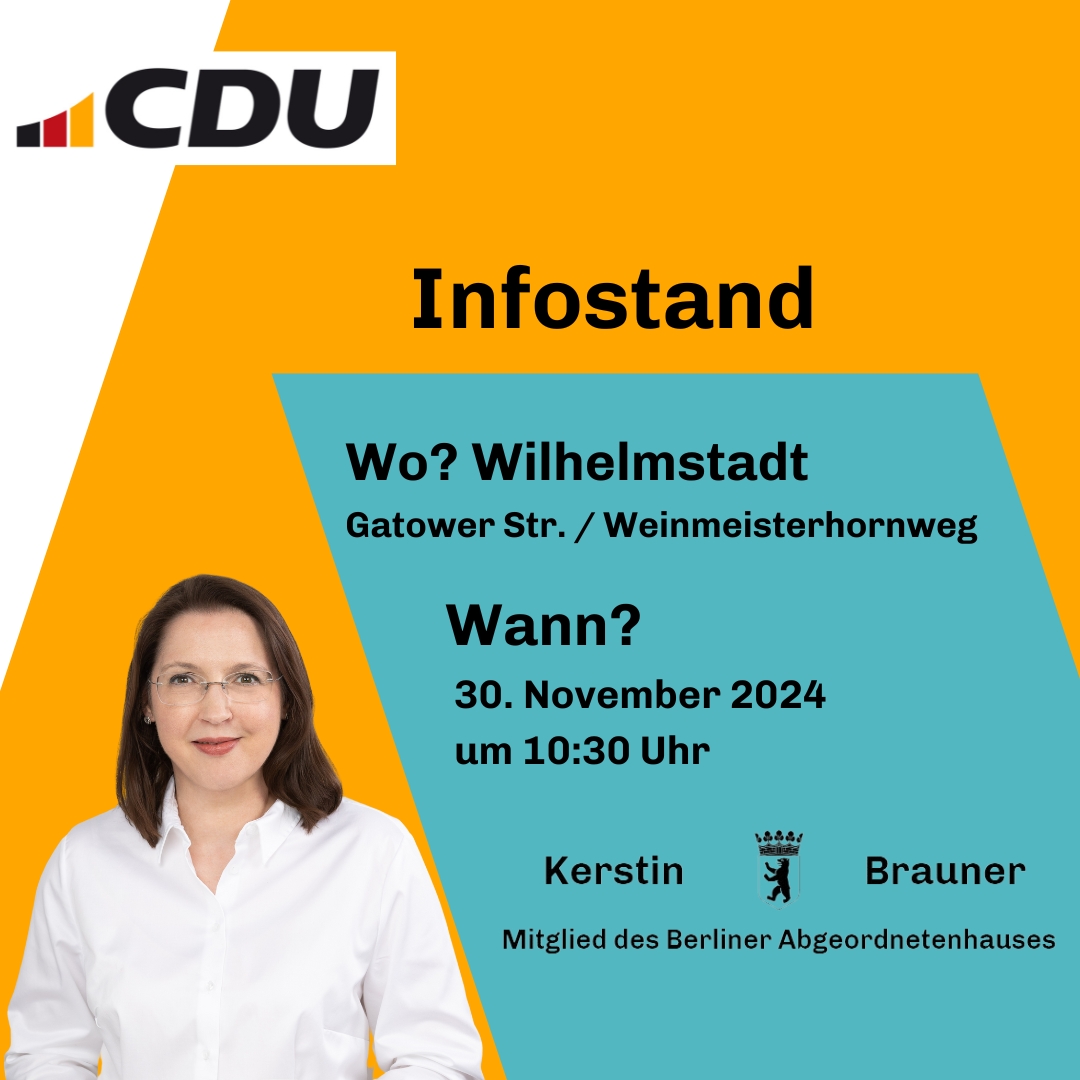 Infostand in der Wilhelmstadt