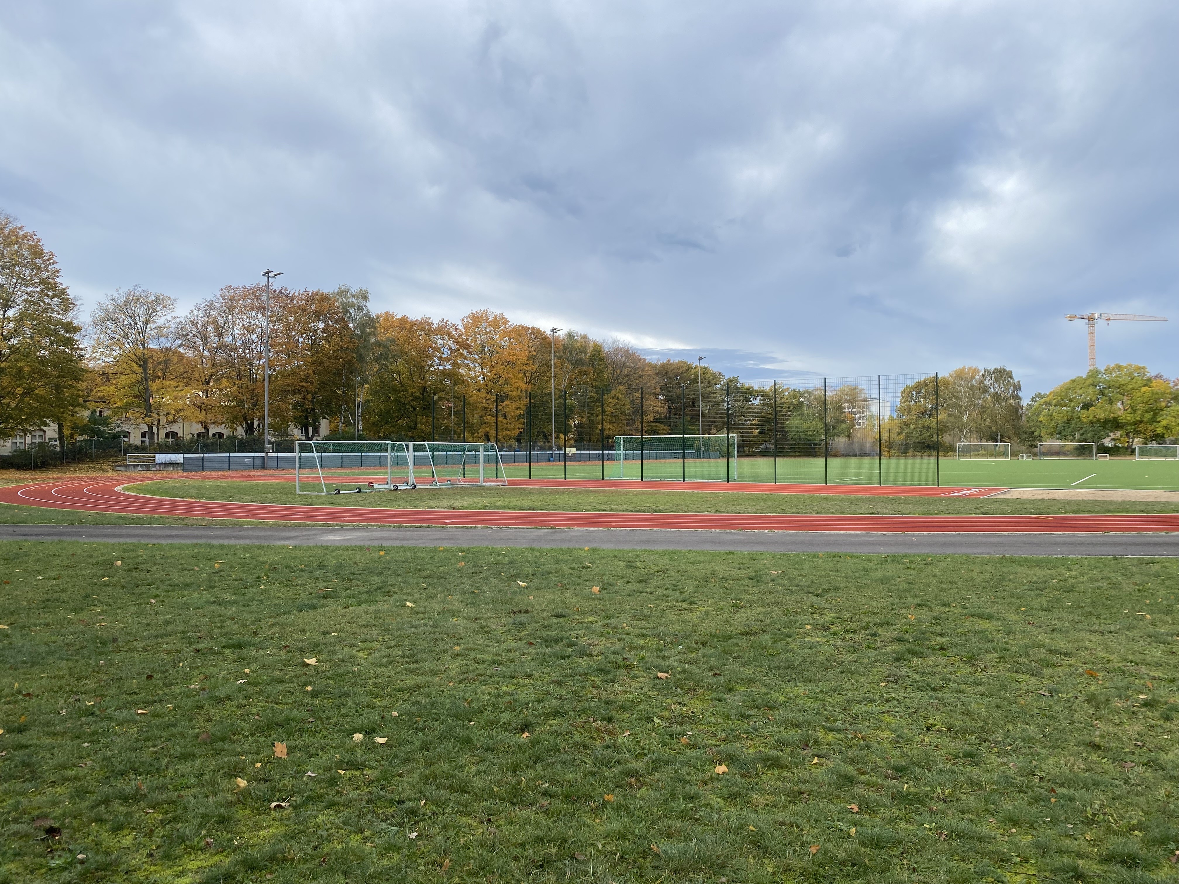 Sanierte Rundlaufbahn im Stadion Haselhorst