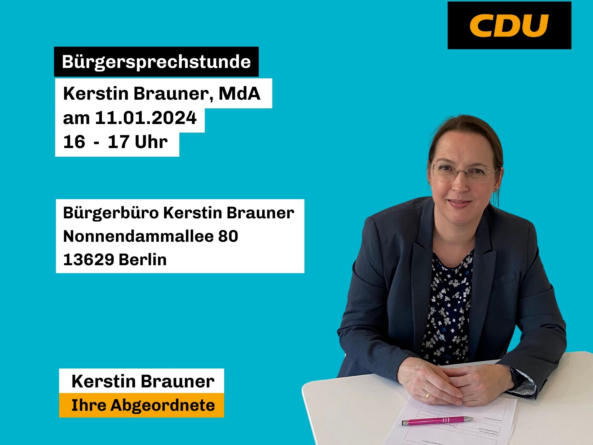 Sprechstunde am 11. Januar 2024