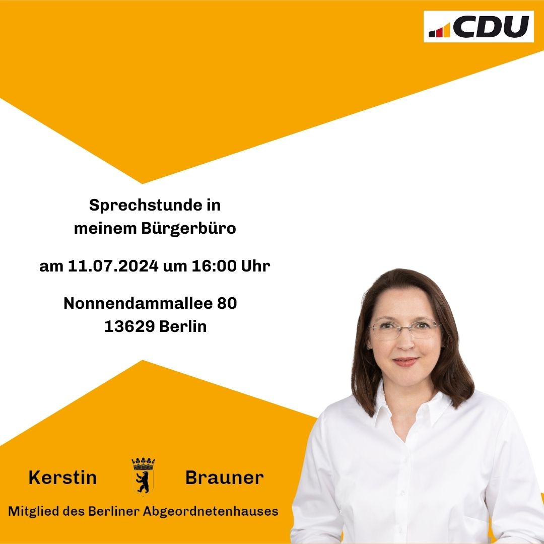 Brgersprechstunde am 11. Juli 2024