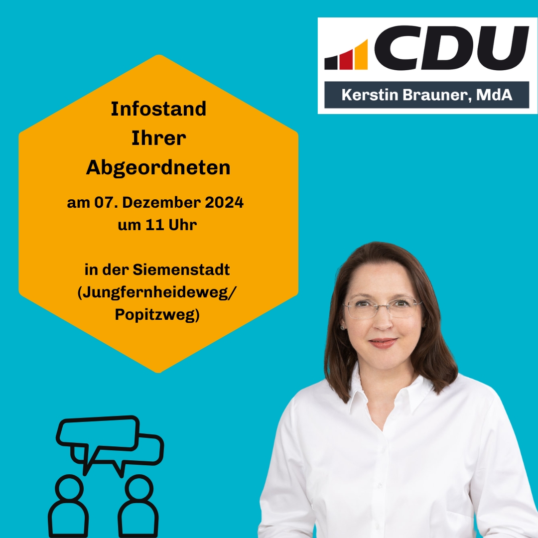 Infostand Ihrer Abgeordneten