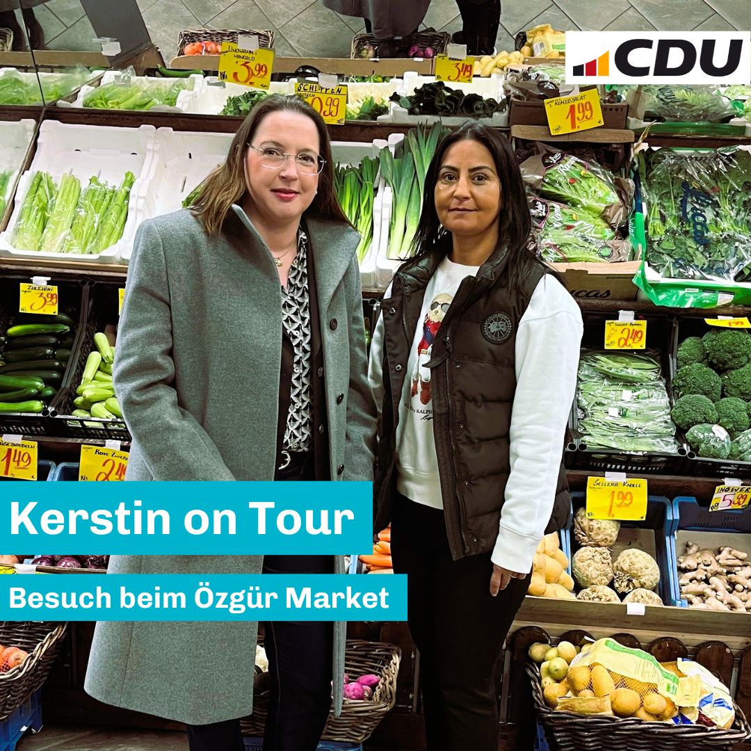 Wahlkreistour - Besuch des Ozgr Market 
