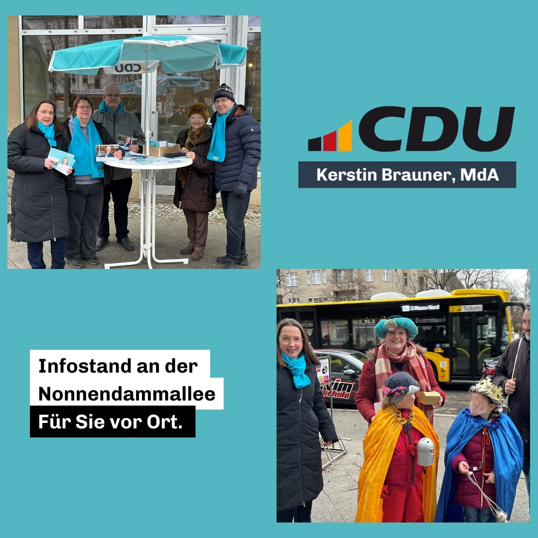 Infostand an der Nonnendammallee