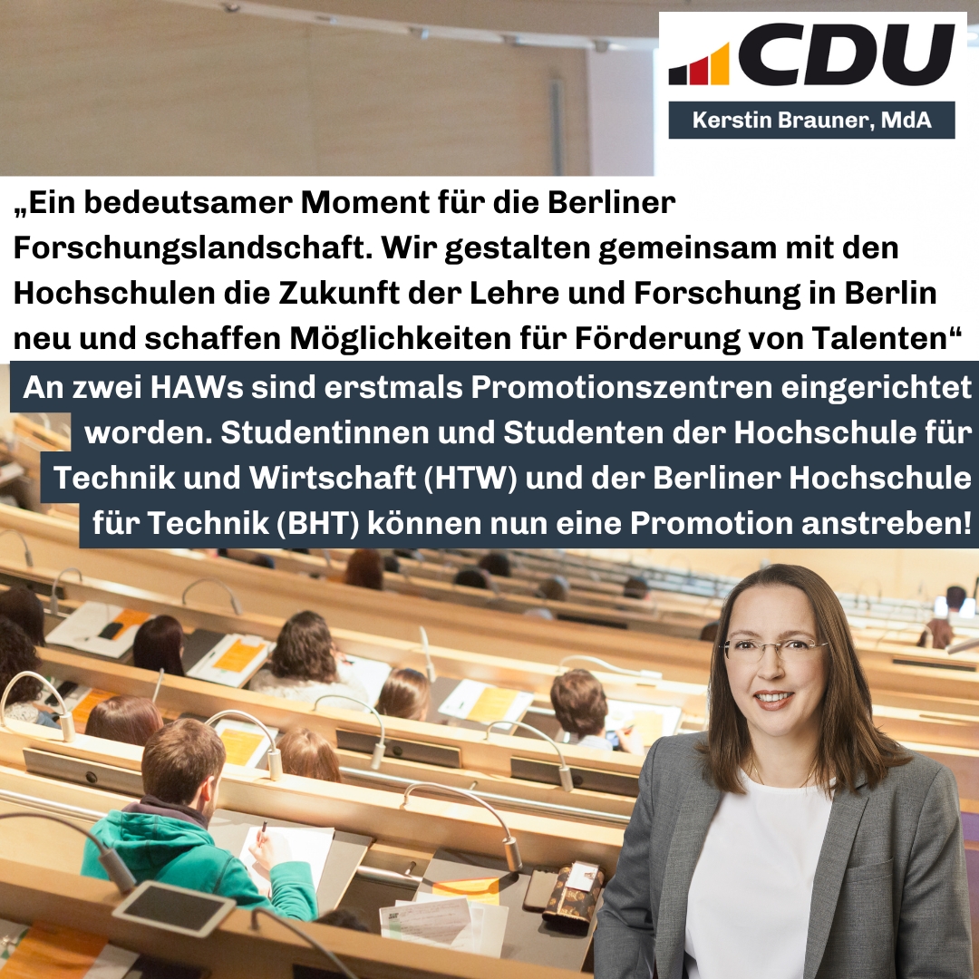 Hervorragende Wissenschaft und Forschung in Berlin: Neue Promotionszentren!