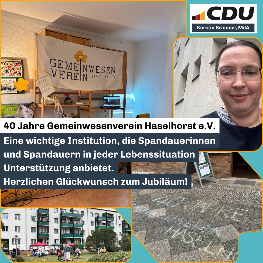 40-jähriges Jubiläum des Gemeinwesenverein Haselhorst 40-jähriges Jubiläum des Gemeinwesenverein Haselhorst