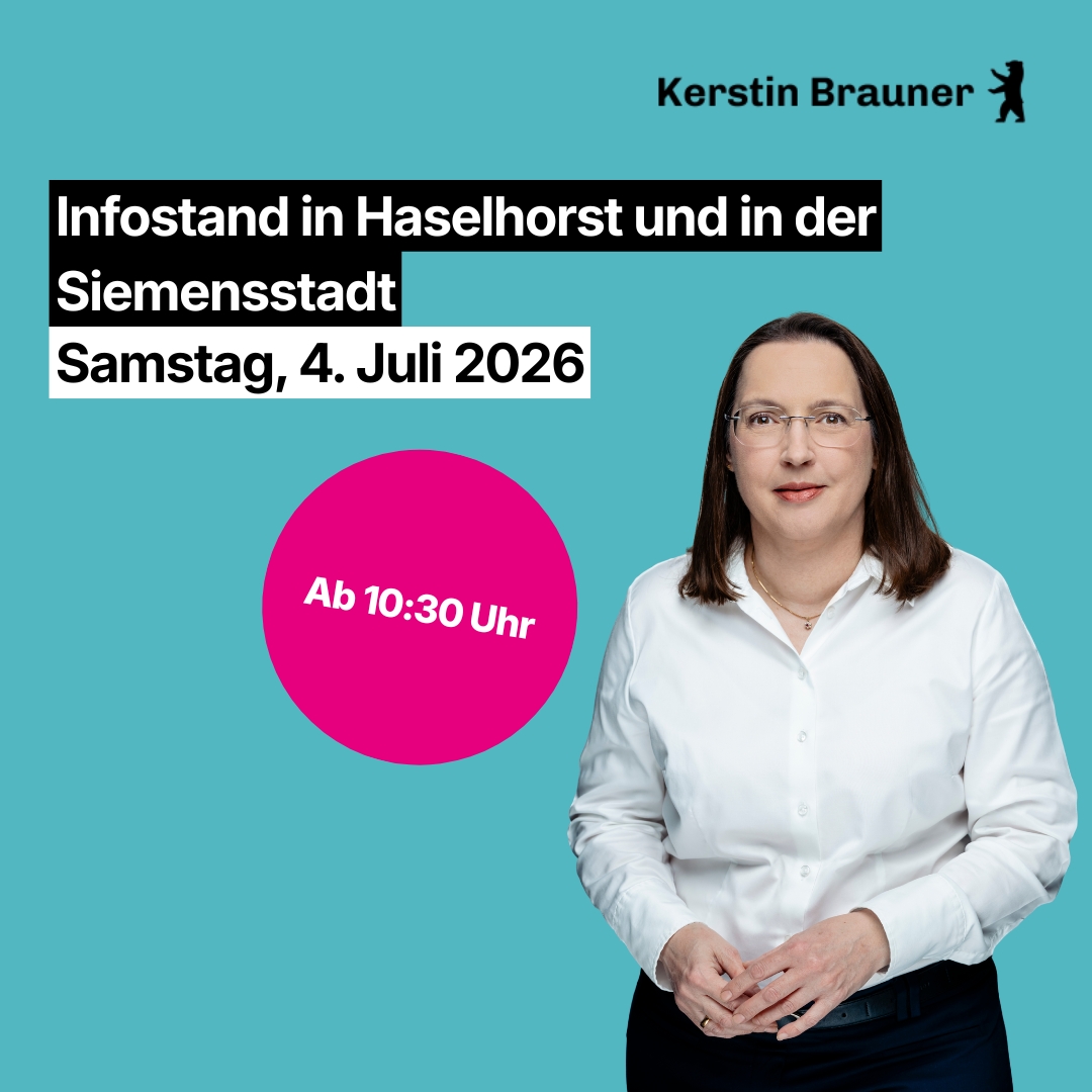 Infostand in Haselhorst und in der Siemensstadt 