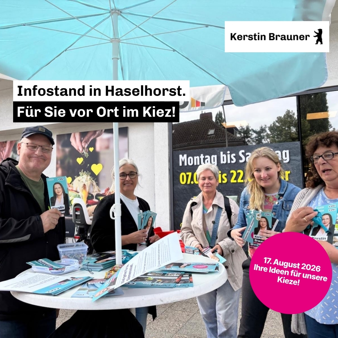 Infostand: Gemeinsam vor Ort in Haselhorst
